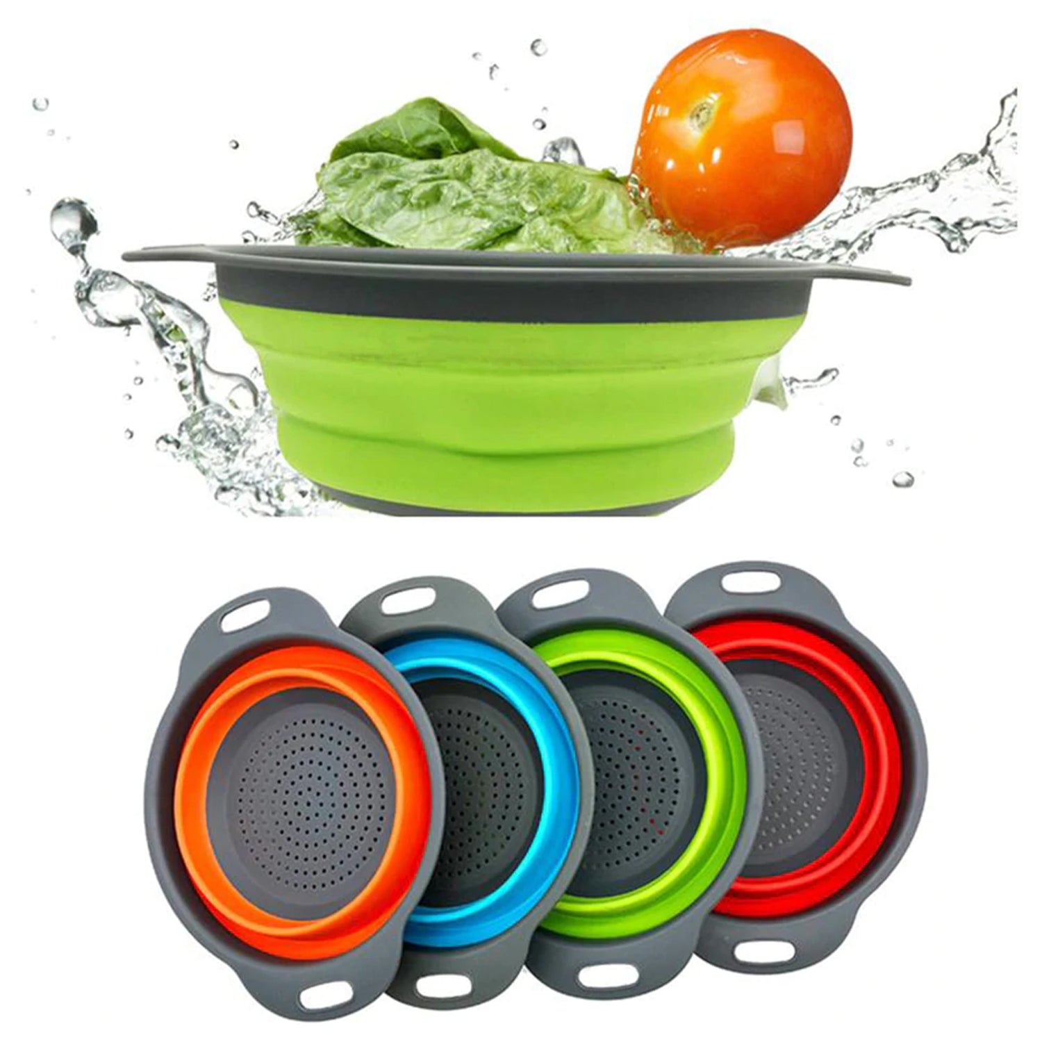 2712 A Round Small Silicone Strainer widely used in all kinds of household kitchen purposes while using at the time of washing utensils for wash basins and sinks etc.