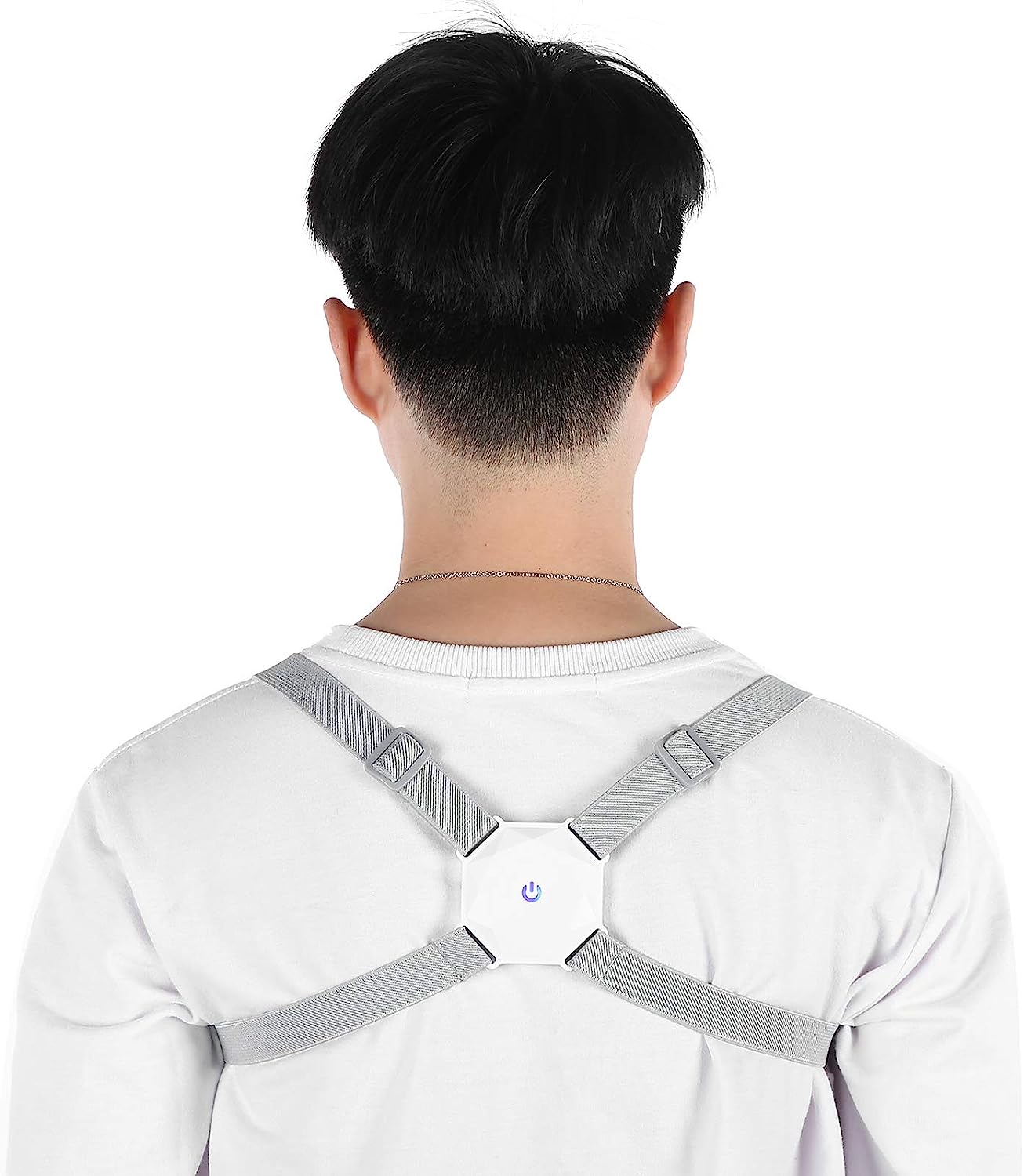 6875 Smart Back Posture Corrector, Shoulder and Back Posture Band Posture Reminder with Smart Vibration Sensor Reminder for Kids Men and Women