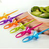 2046 Dancing Doll Fruit Fork Cutlery Set with Stand Set of 6.