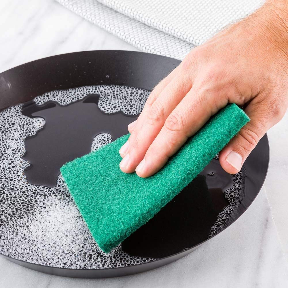 3438 Scrub Sponge Cleaning Pads Aqua Green (Pack Of 6)