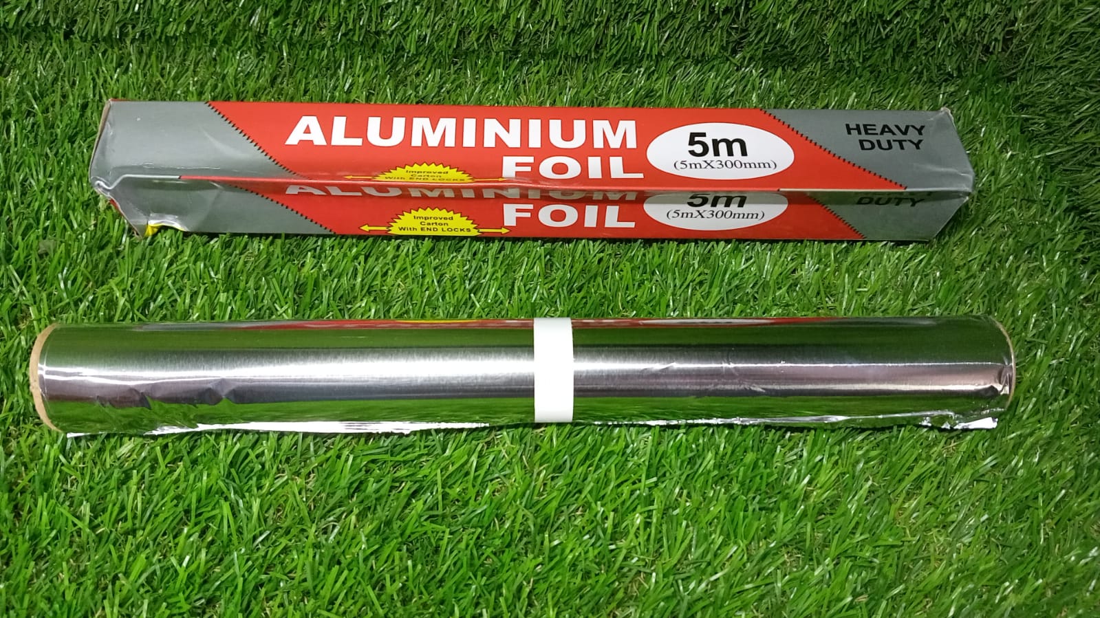 2330 Aluminum Foil Roll Heavy Duty Non Stick Thick Aluminum Foil Sheet Baking Grilling Tool (5mX300mm)