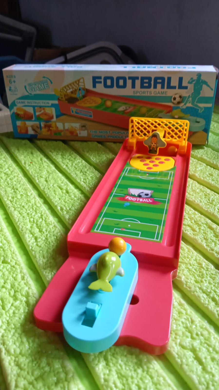 17863 Mini Table Top Finger Football Game for Kids-Desktop Game for Kids & Adults, Fun Indoor Finger Bowling Game for Boys & Girls, Family Board Game