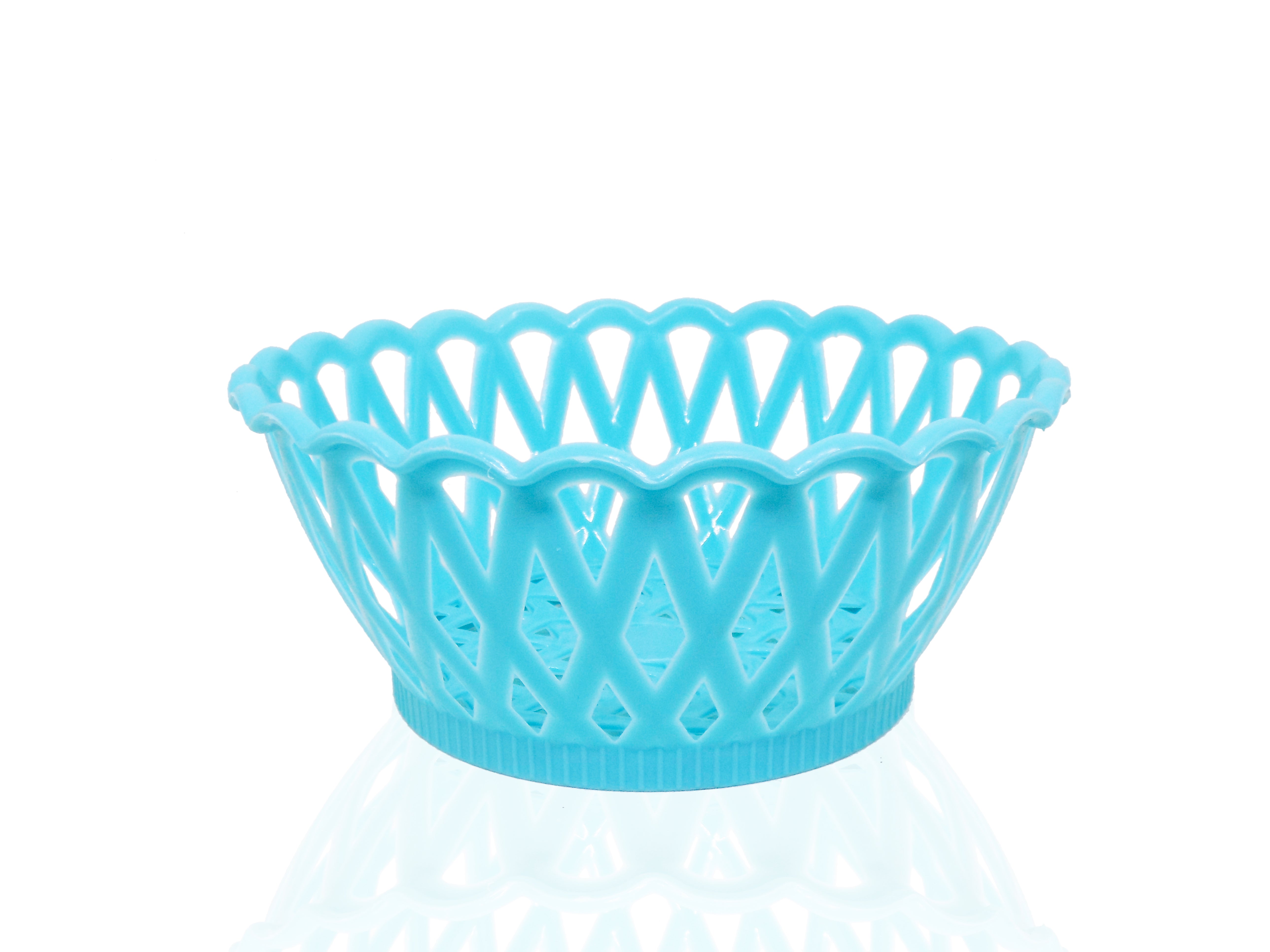 2088 Multipurpose Round Storage Plastic Basket Tray (3pcs)