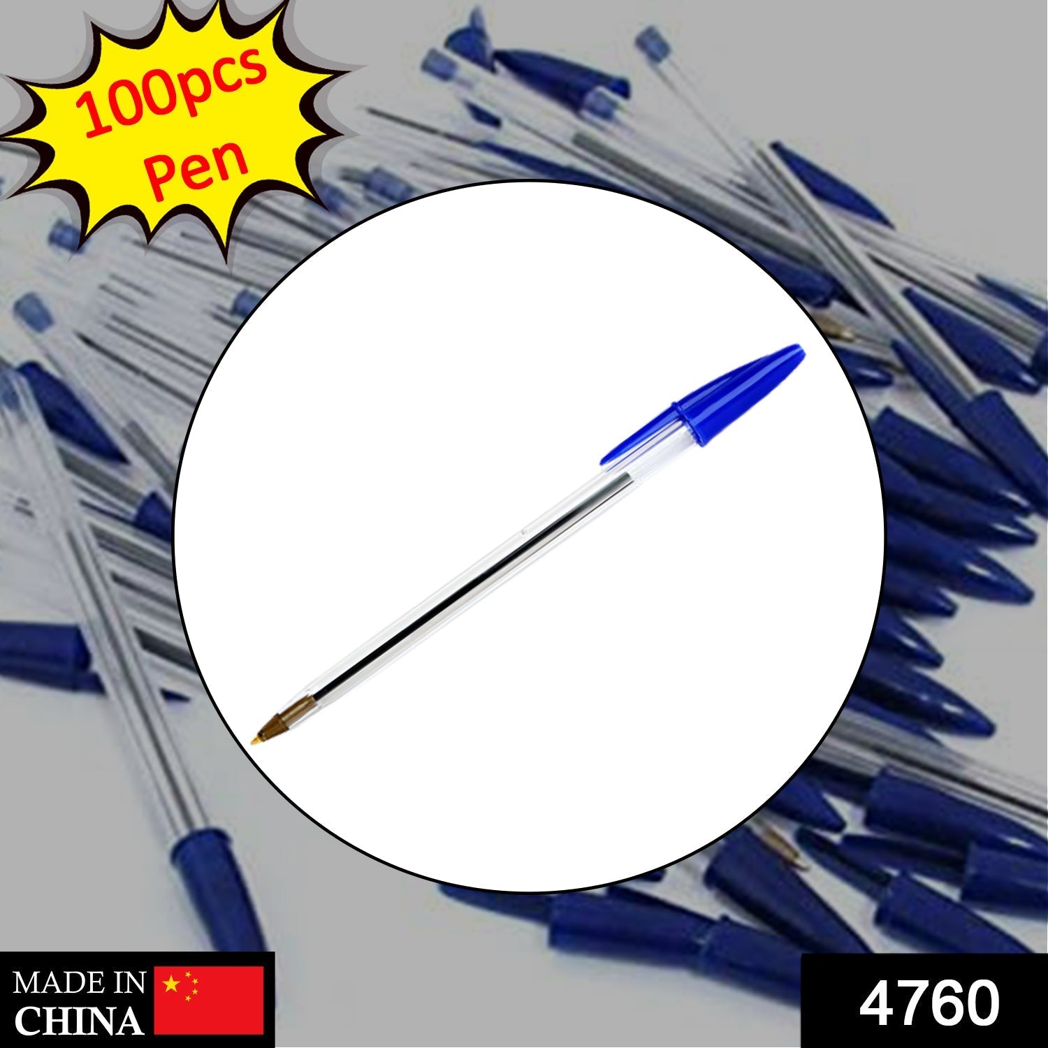 4760 Comfort & Extra Smooth Writing Ball Pen (Pack of 100Pcs)