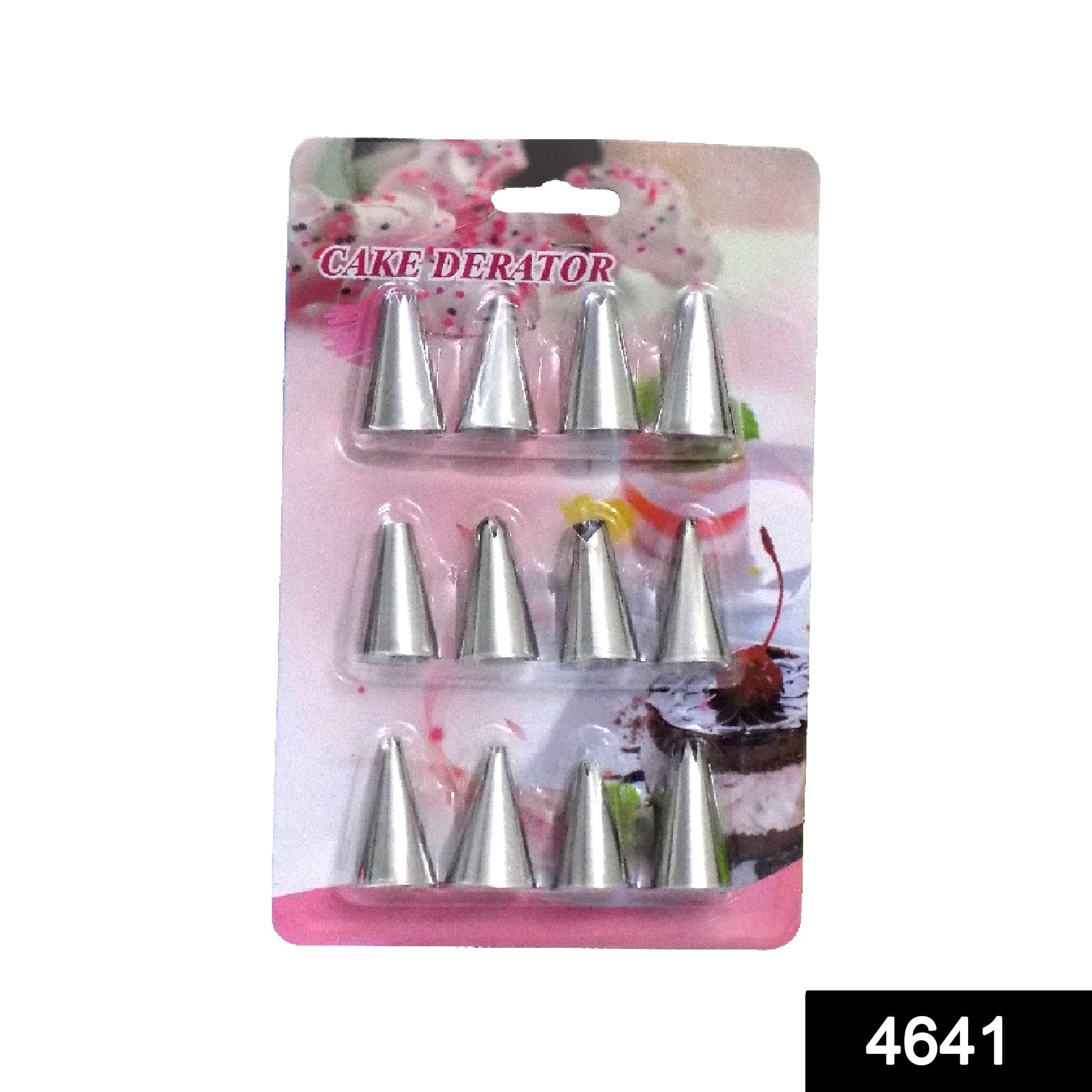 4641 Cake Decorating Stainless Steel Nozzle (12pcs)