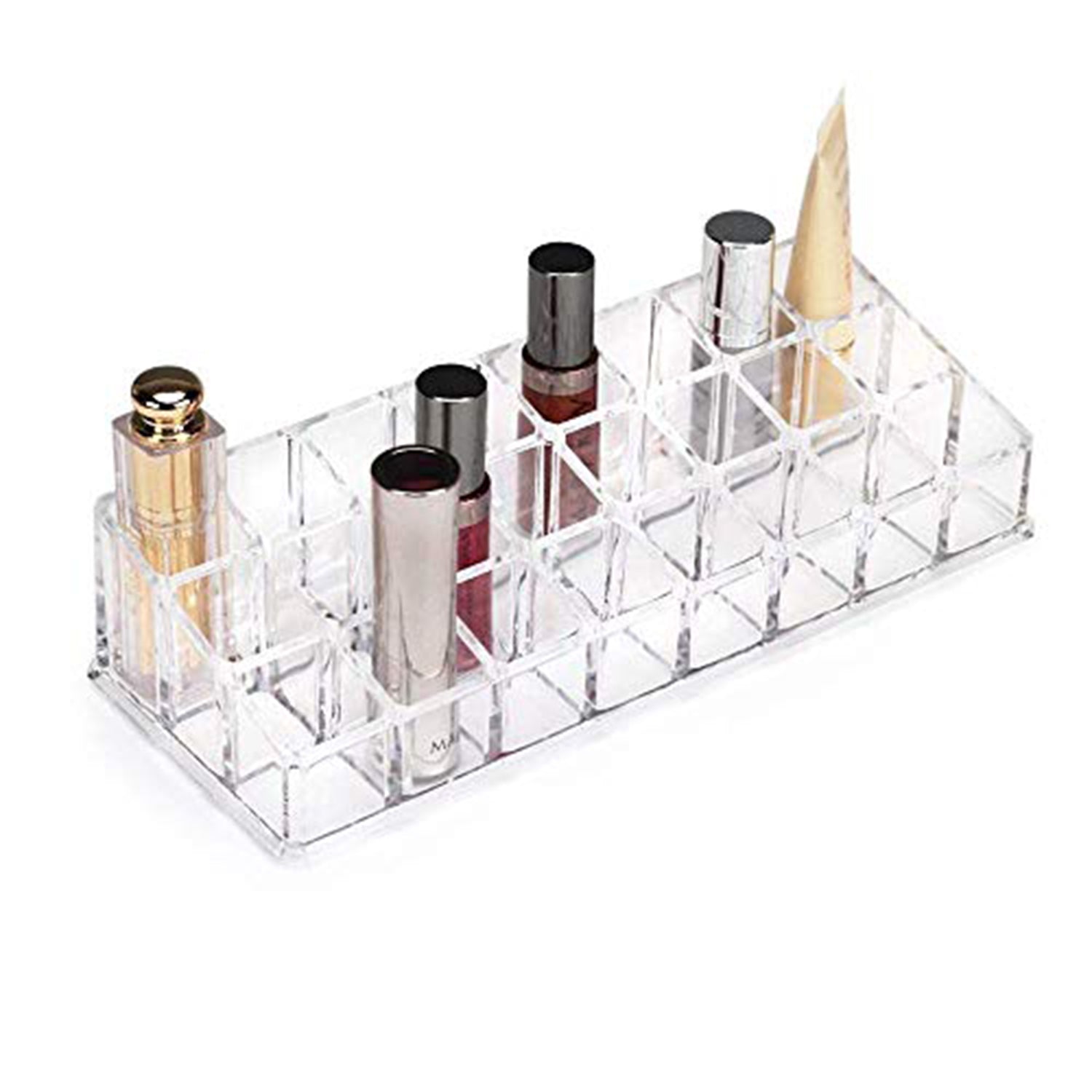 6093 Acrylic Multi Purpose Lipstick Cosmetics Stand Display Holder 24 Section