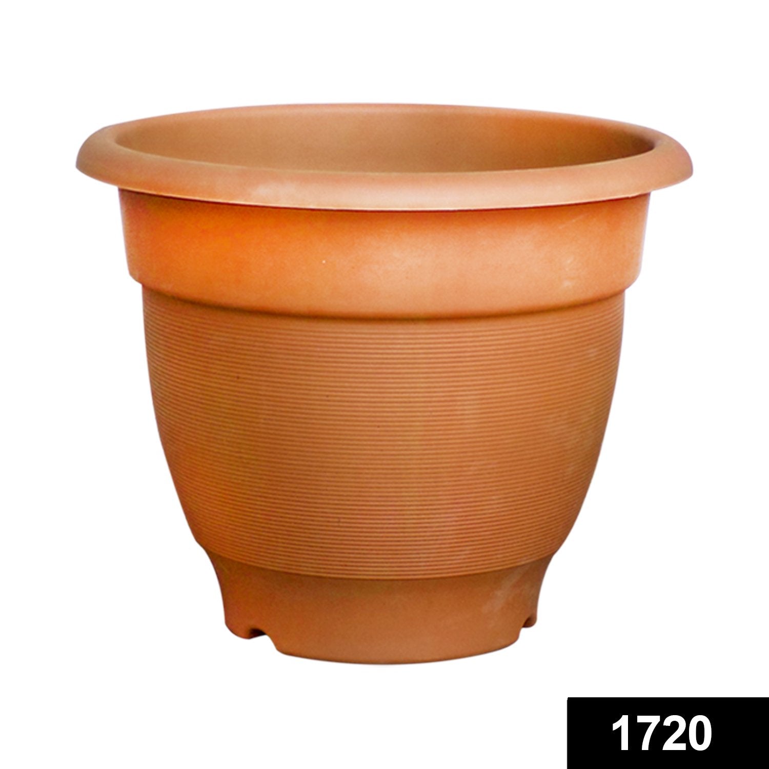 1720 Garden Heavy Plastic Planter Pot Gamla 17x14 inch Color May Vary (1Pc)