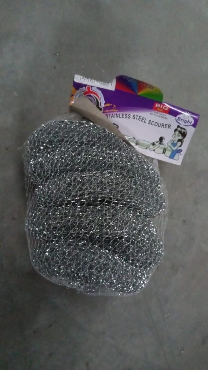 2922 Stainless Steel Scrubber / Scourer (pack of 6pc)