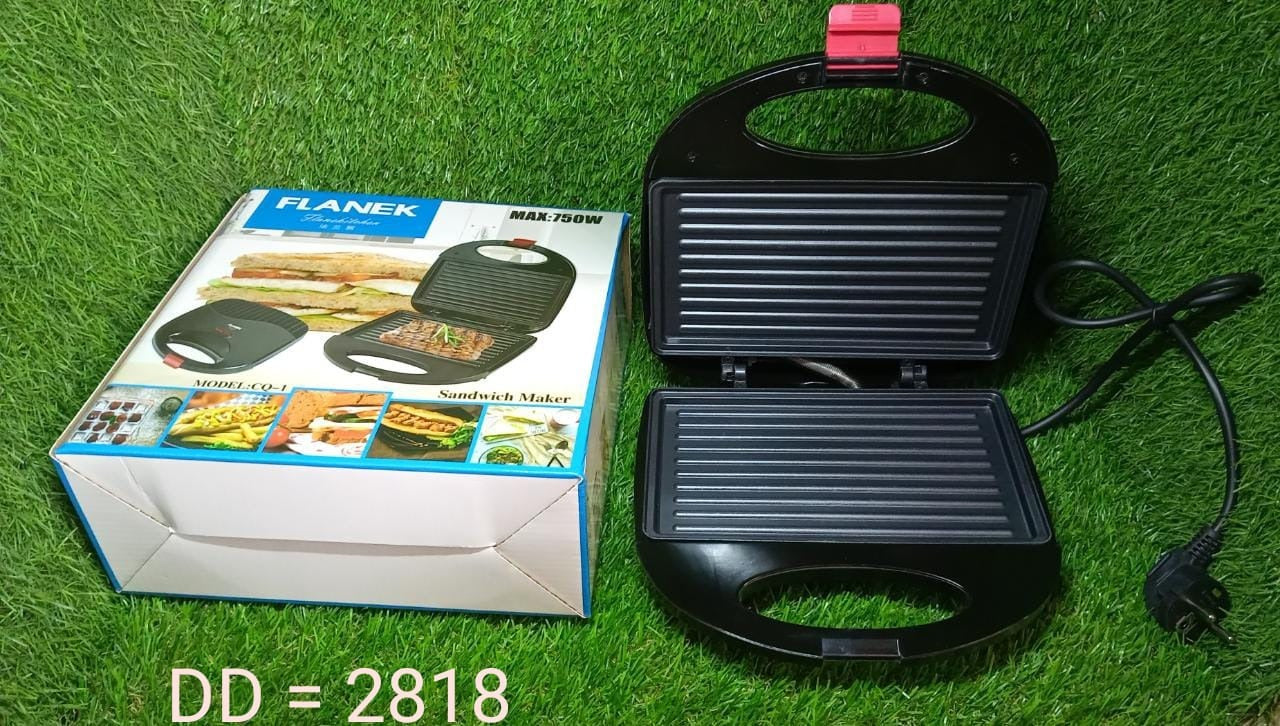 2818 Sandwich Maker Makes Sandwich Non-Stick Plates| Easy to Use with Indicator Lights