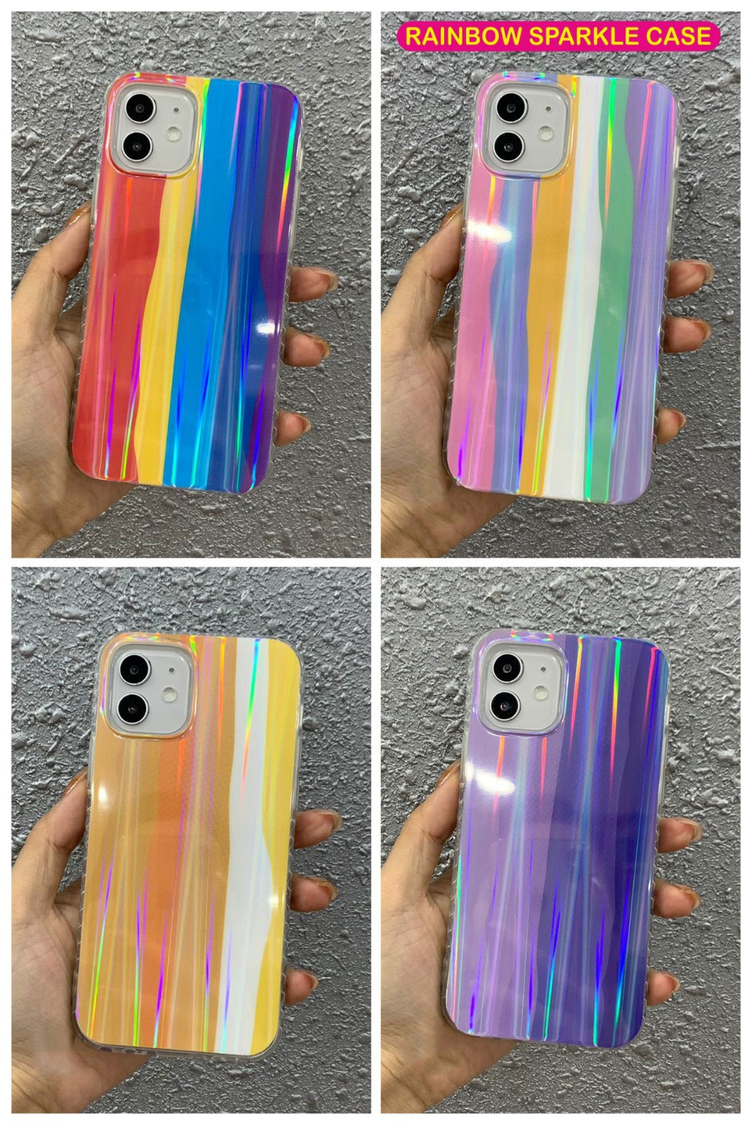 Rainbow Shiny Hard Case For Poco