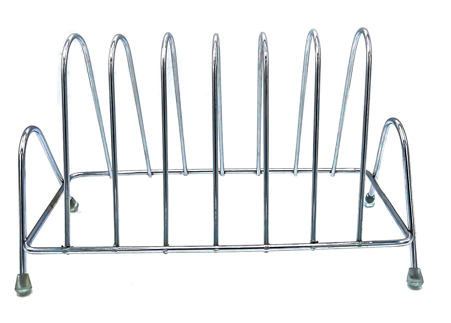 2135 Stainless Steel Square Plate Rack Stand Holder for Kitchen