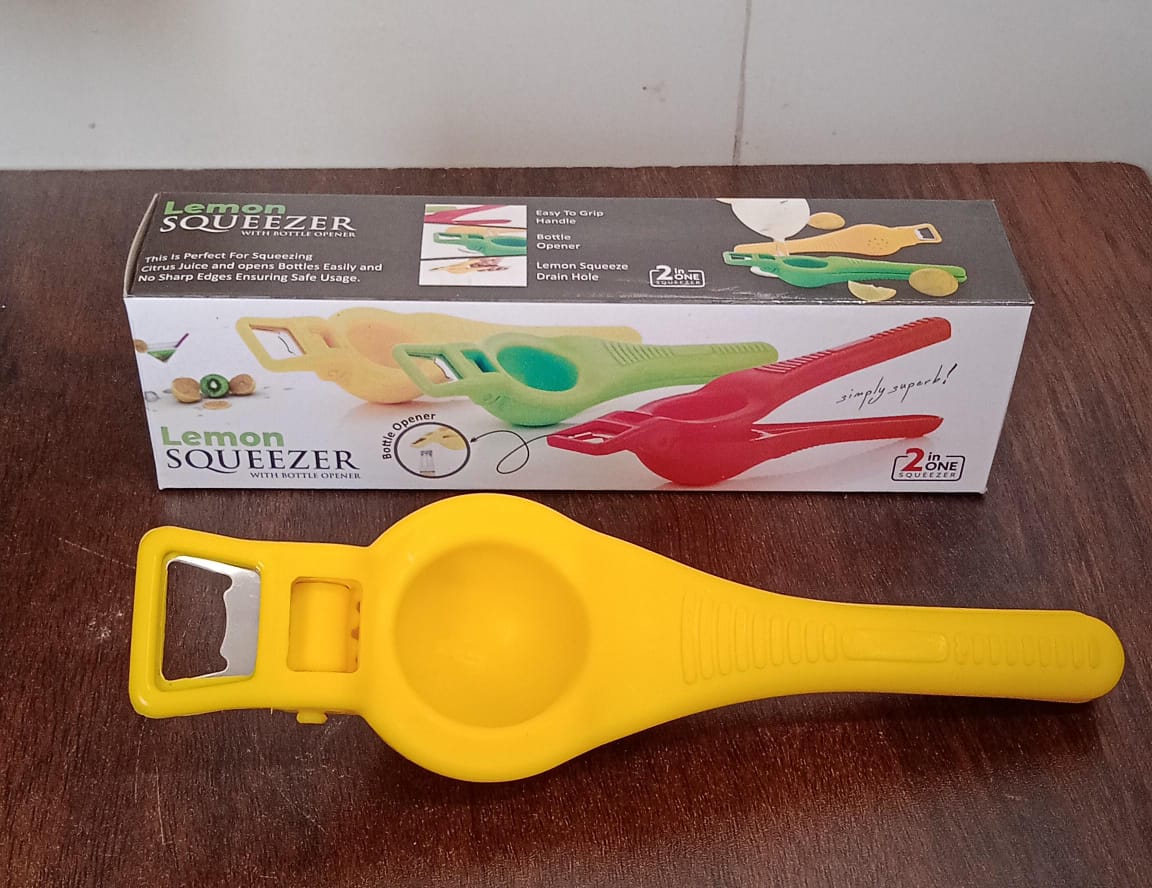 2176 Kitchen 2 in 1 Unbreakable Lemon Squeezer and Bottle Opener (1 Pc)