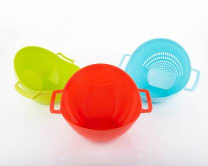 2222 Multipurpose Fruit Vegetable Strainer Colander Bowl with Handle