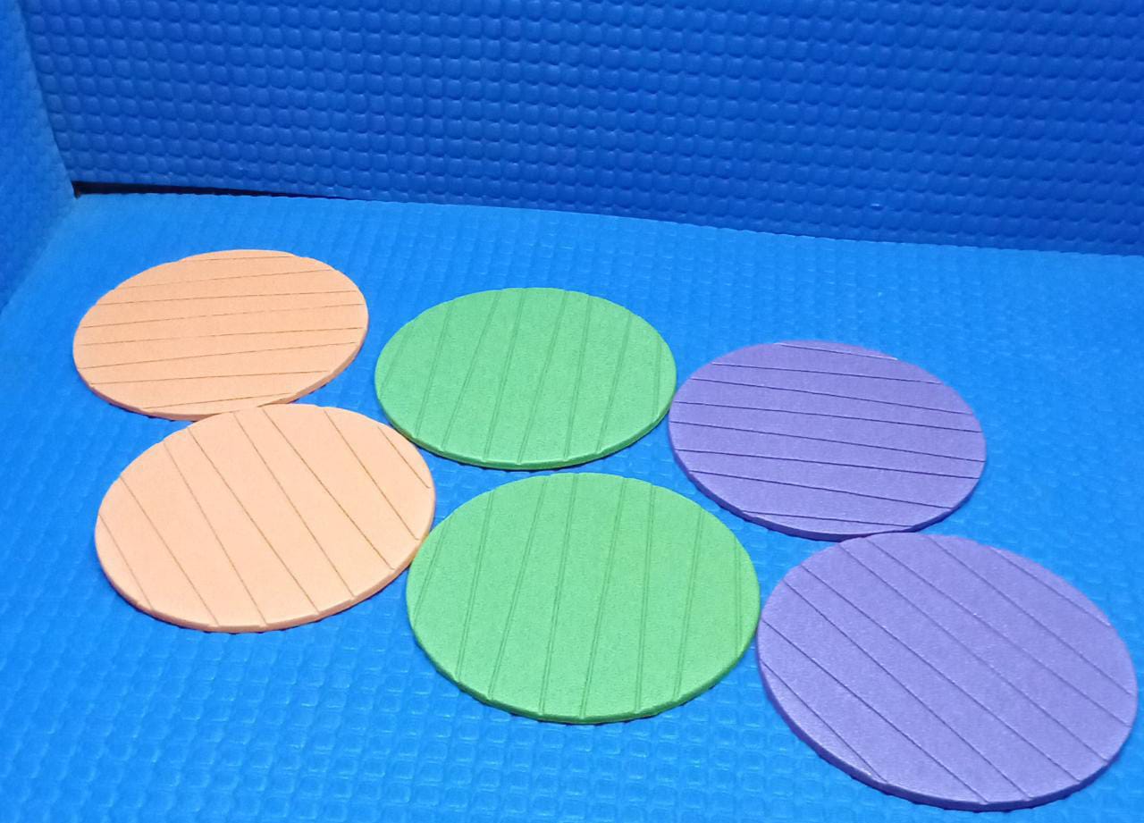 129 6 pcs Useful Round Shape Plain Silicone Cup Mat Coaster Drinking Tea Coffee Mug Wine Mat for Home