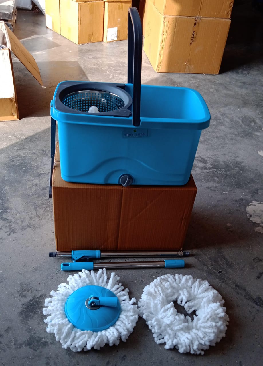 4027 QUICK SPIN MOP PLASTIC SPIN, BUCKET FLOOR CLEANING, EASY WHEELS & BIG BUCKET, FLOOR CLEANING MOP WITH BUCKET