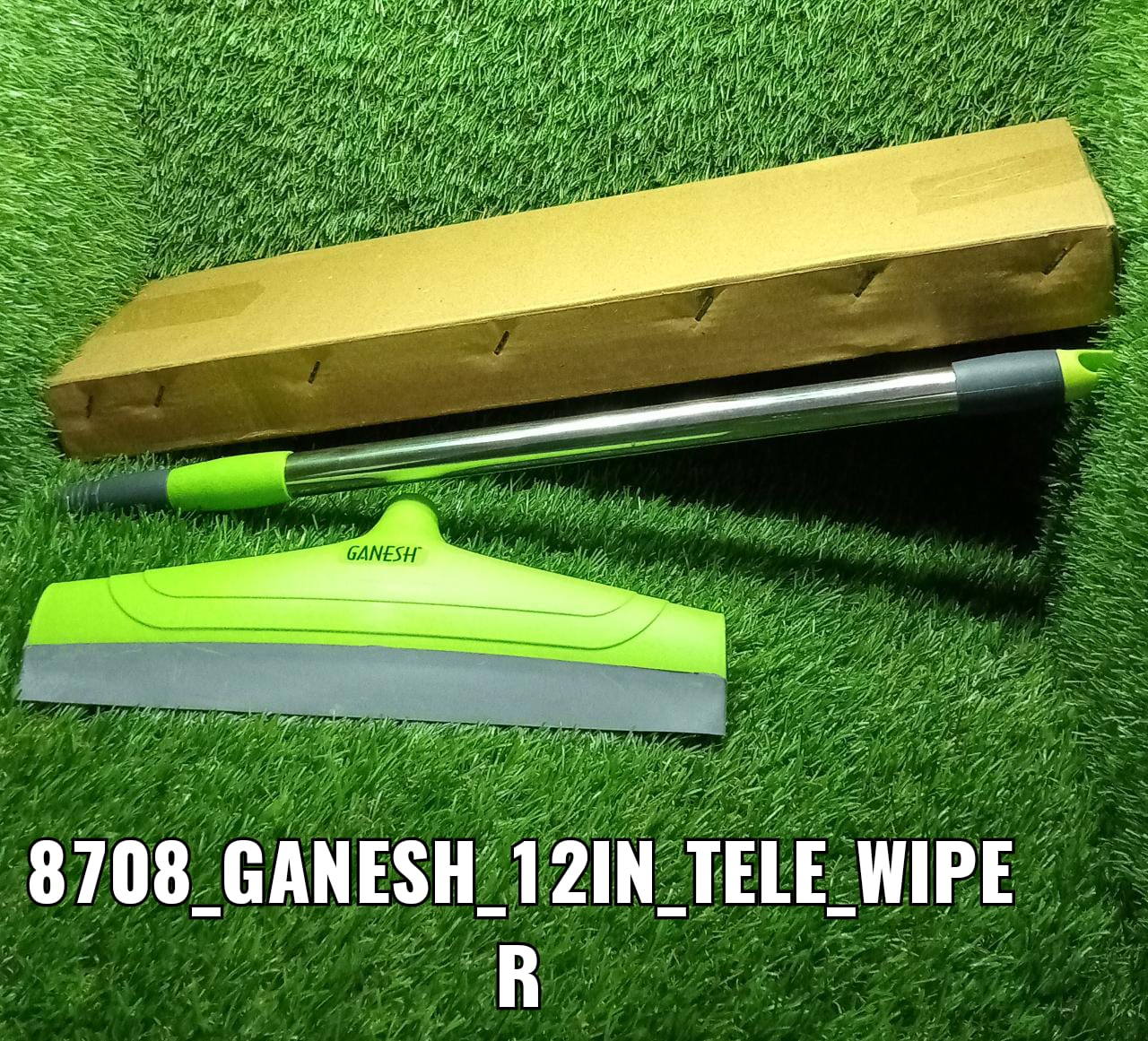 8708 Ganesh Telescopic Bathroom Wiper 12 Inch (30 cm)