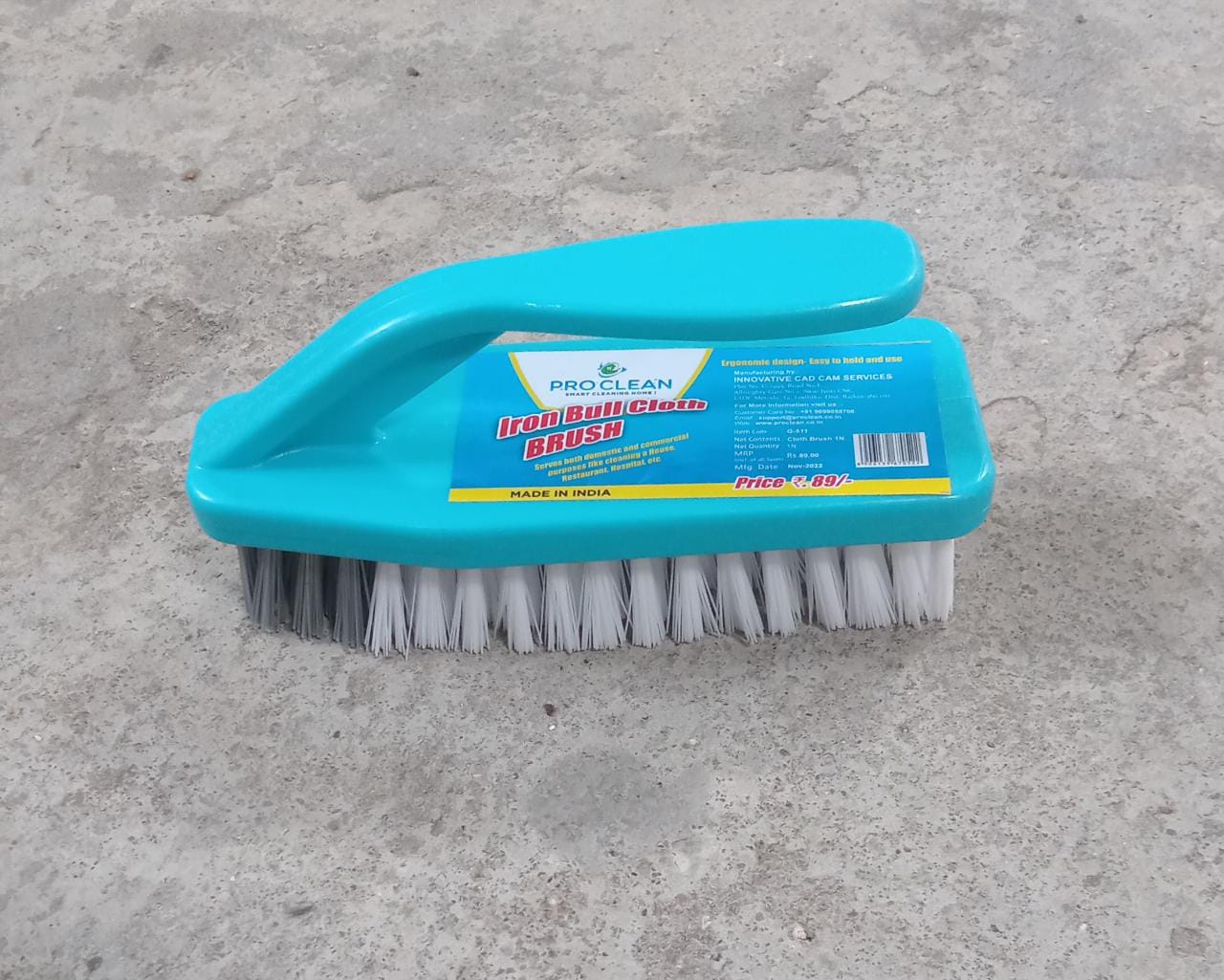 7527 MULTIPURPOSE DURABLE CLEANING BRUSH WITH HANDLE FOR CLOTHES LAUNDRY FLOOR TILES AT HOME KITCHEN SINK, WET AND DRY WASH CLOTH SPOTTING WASHING SCRUBBING BRUSH.