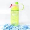 7451 Spray Water Bottle for Drinking Sports Water Bottle Cycling BPA Free 600ml for Gym Cycling Running Yoga Climbing Hiking Mountaineering