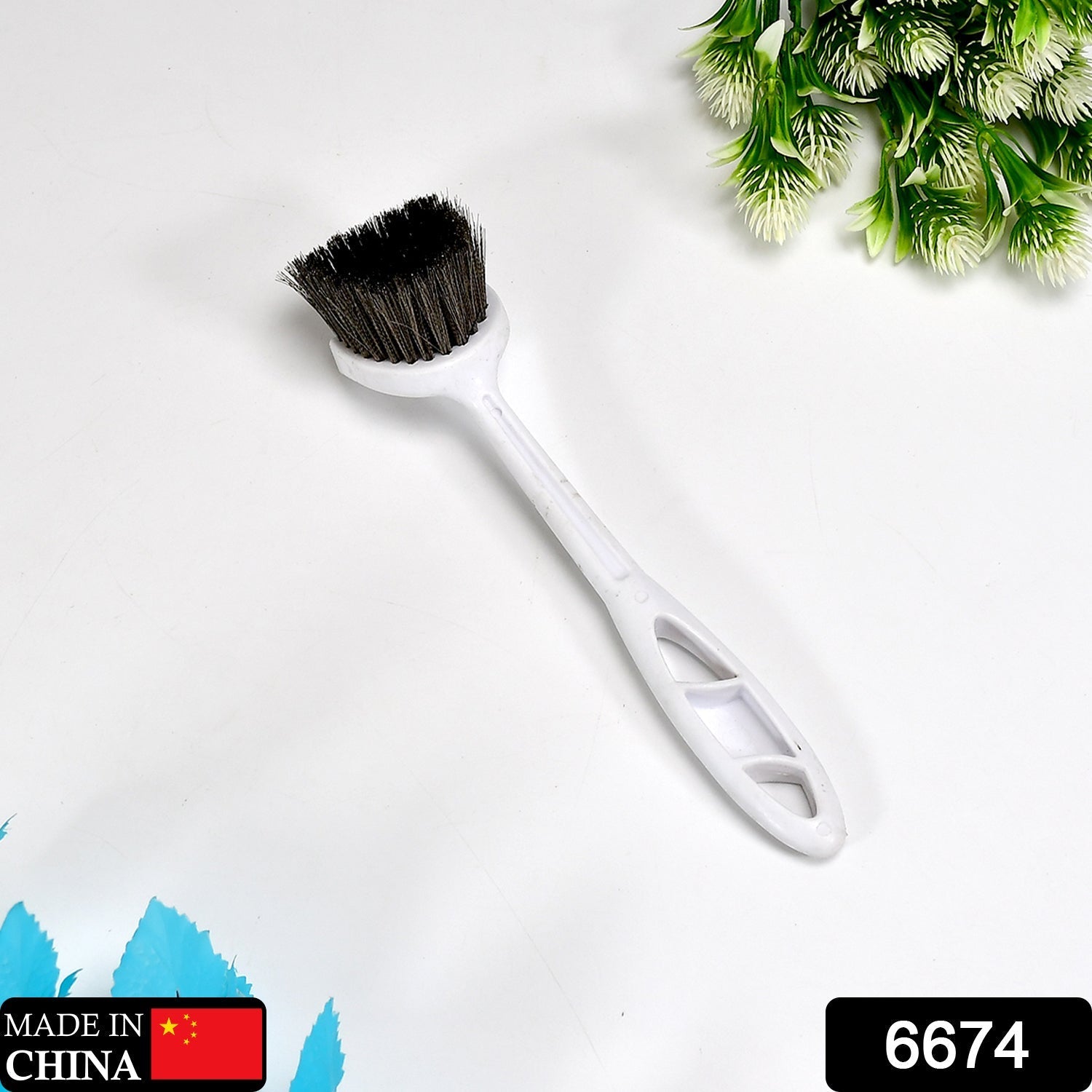 6674 Steel Wire Cleaning Brush With Big Handle 