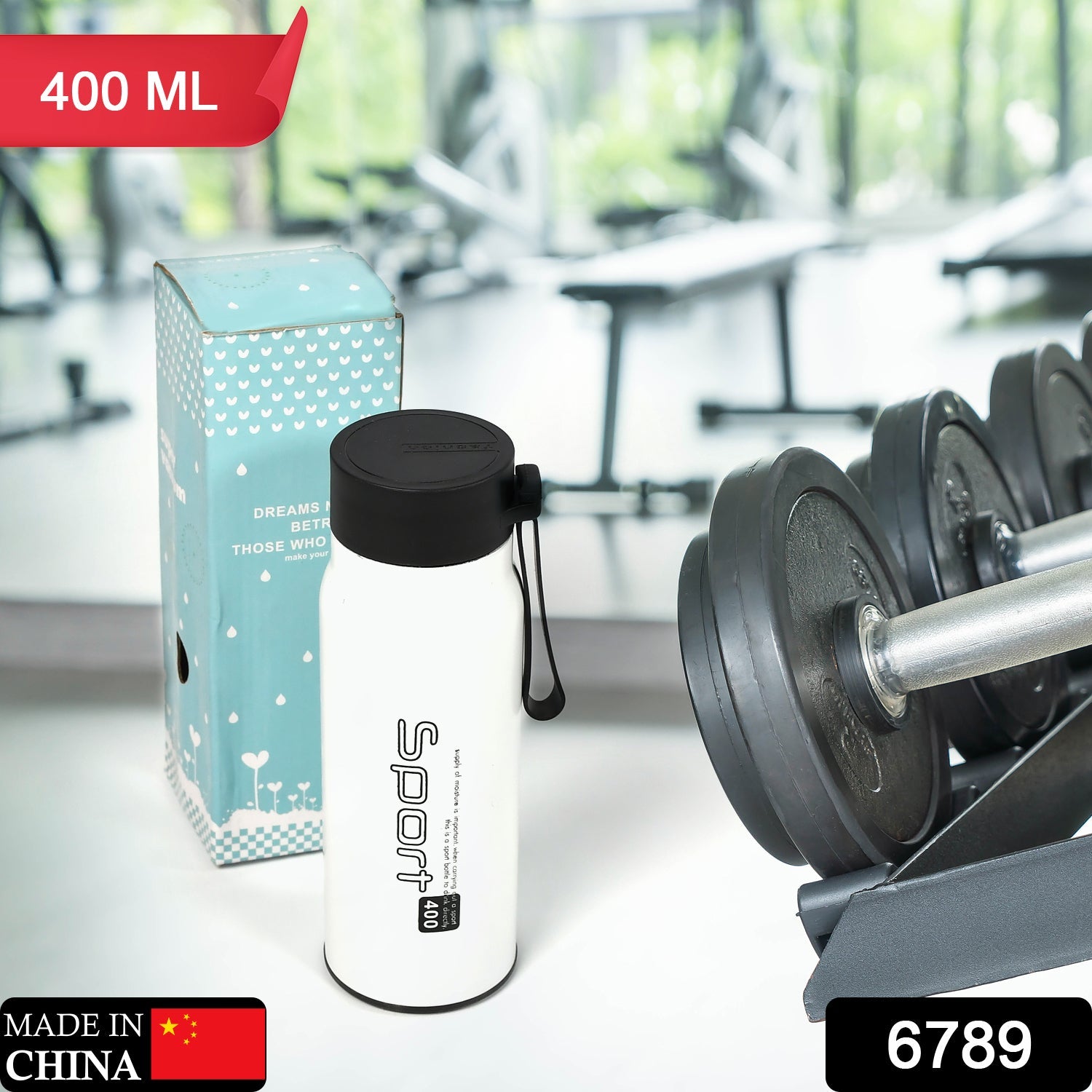 6789 Sports Water Bottle Insulated Stainless Steel, Keeps Liquids Hot or Cold with Double Wall Vacuum Insulated Bottle 