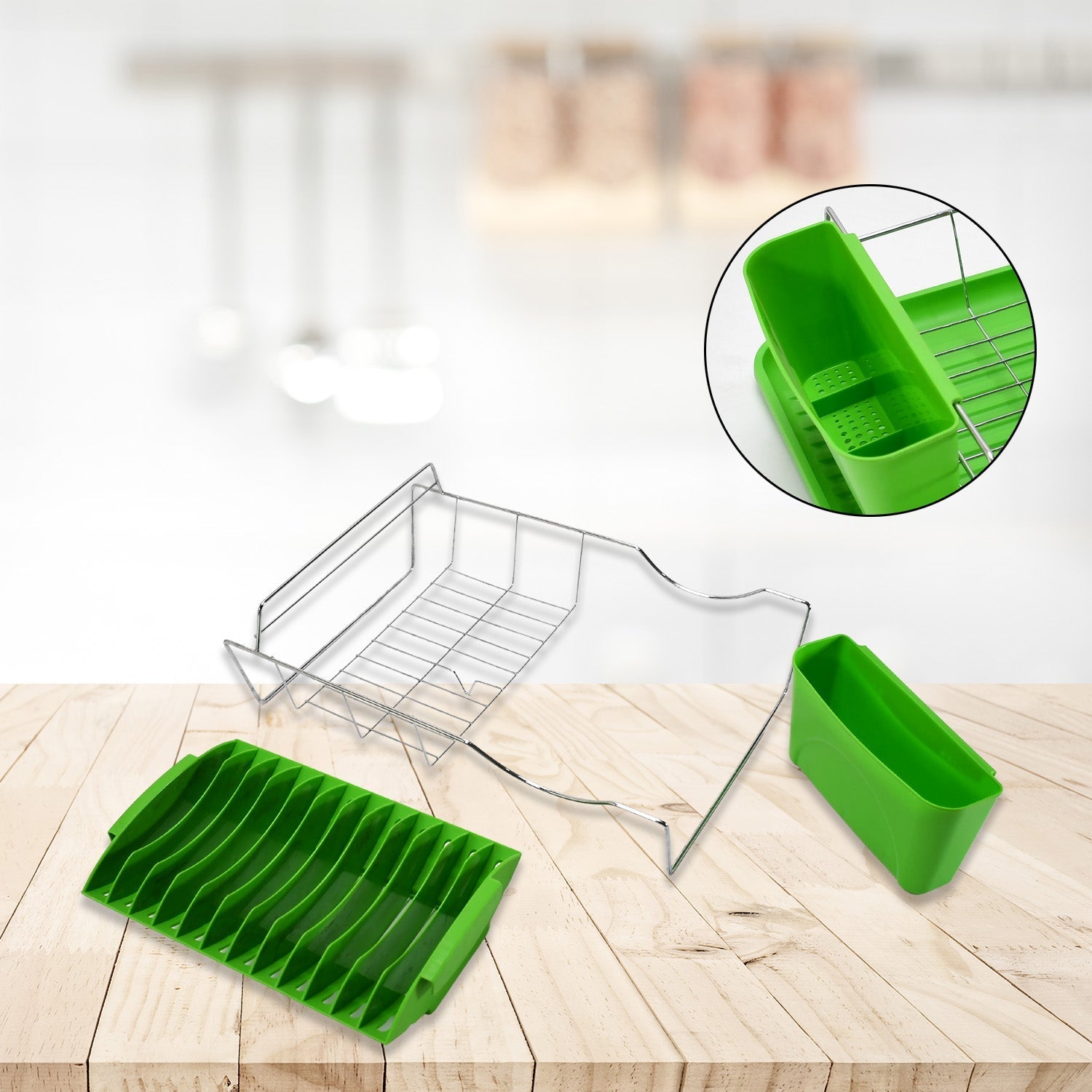 5260 Dish Rack with Plastic Tray For Home & Kitchen Use 