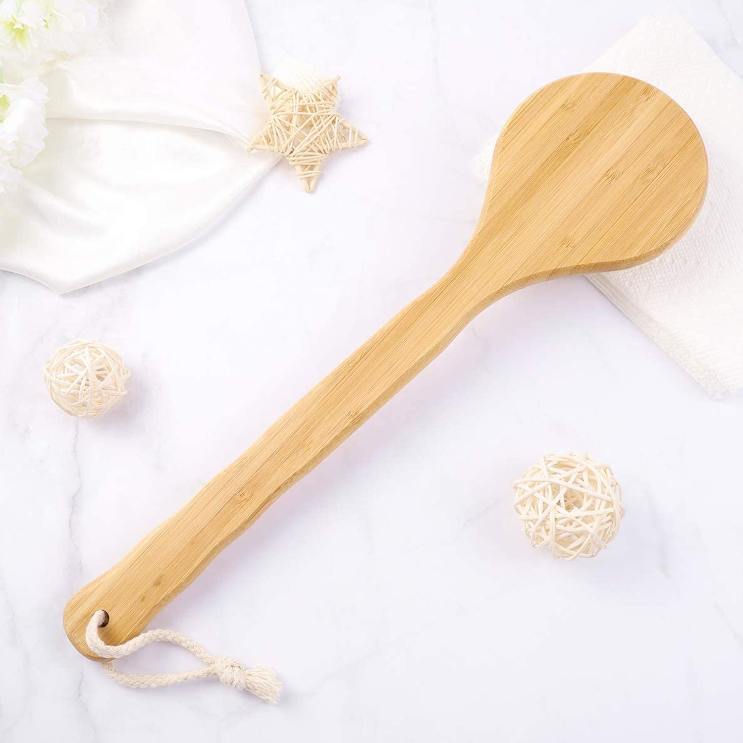 6700 Body Brush Dry Brushing Back Scrubber Shower Bath Brush Bamboo Long Handle Natural Bristles exfoliating Massage Improve Blood Circulation Cellulite 