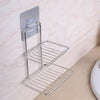 1756 Kitchen, Bathroom Stainless Steel Wall Mounted Double Layer Self Adhesive Magic Sticker Soap Dish Holder Wall Hanging Soap Storage Rack  used in all kinds of places household and bathroom purposes for holding soaps.