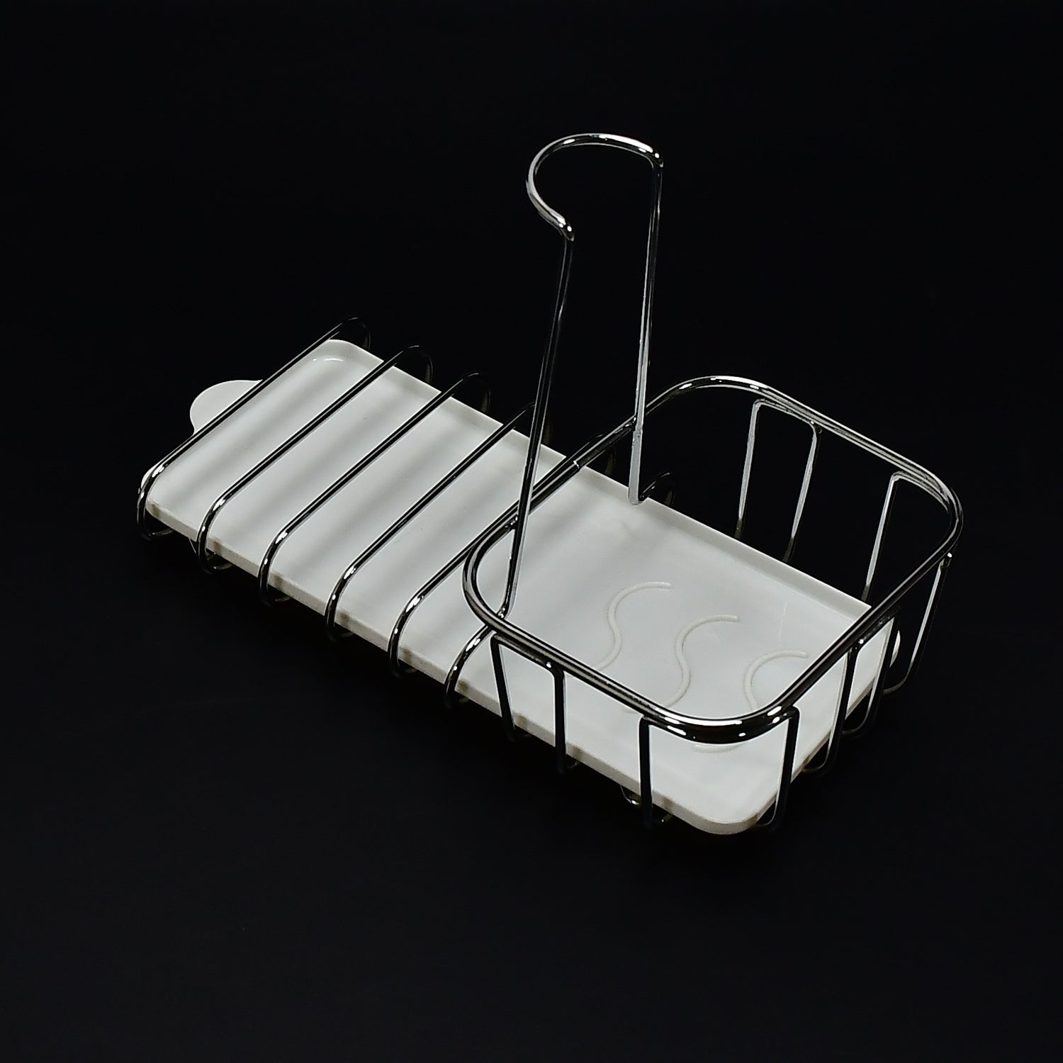 5188 Sponge Holder Kitchen Sink Stand 16cm Steel For Home & Kitchen Use 