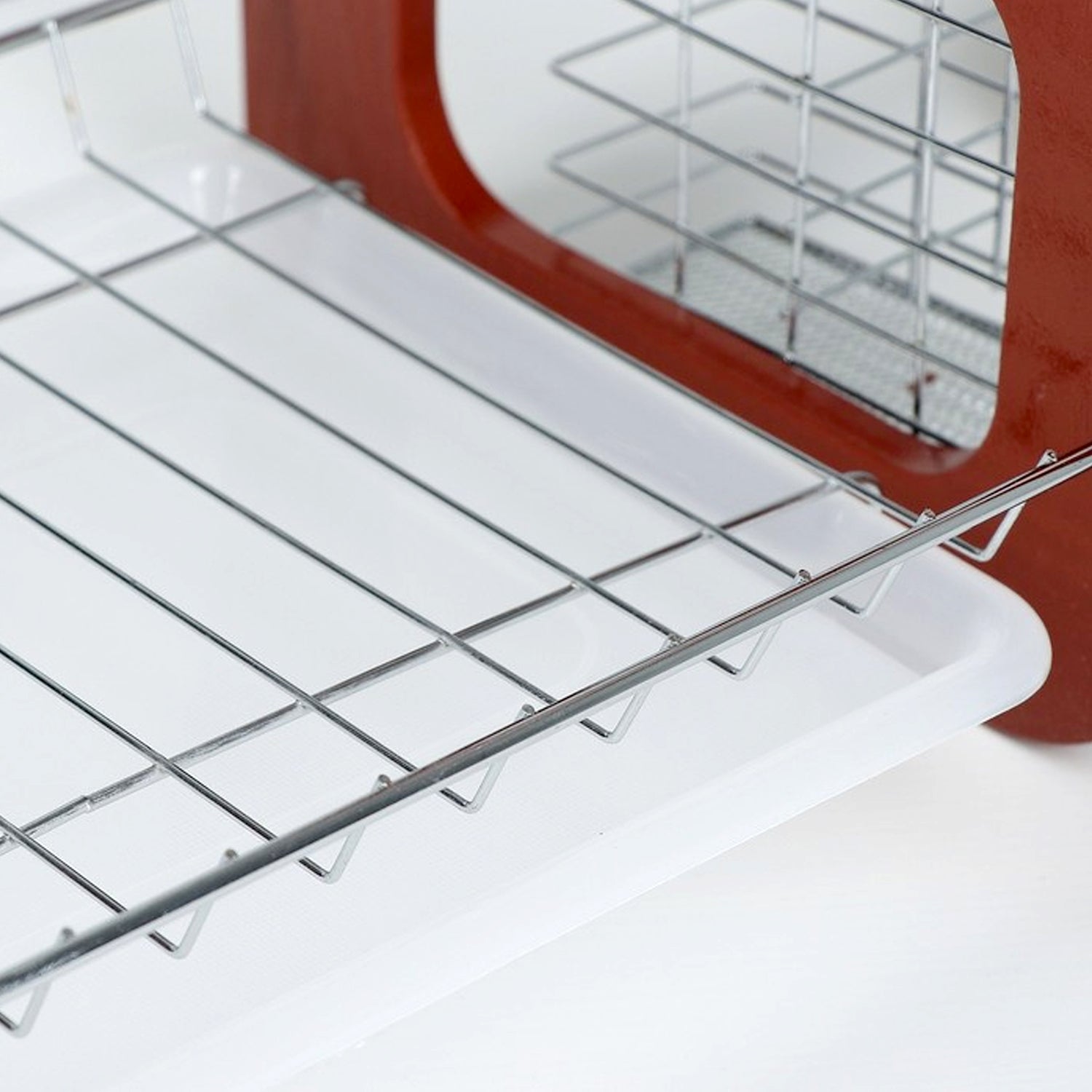 7666 Dish Drying Rack 2 Tier Attractive Design Rack For Kitchen Use 