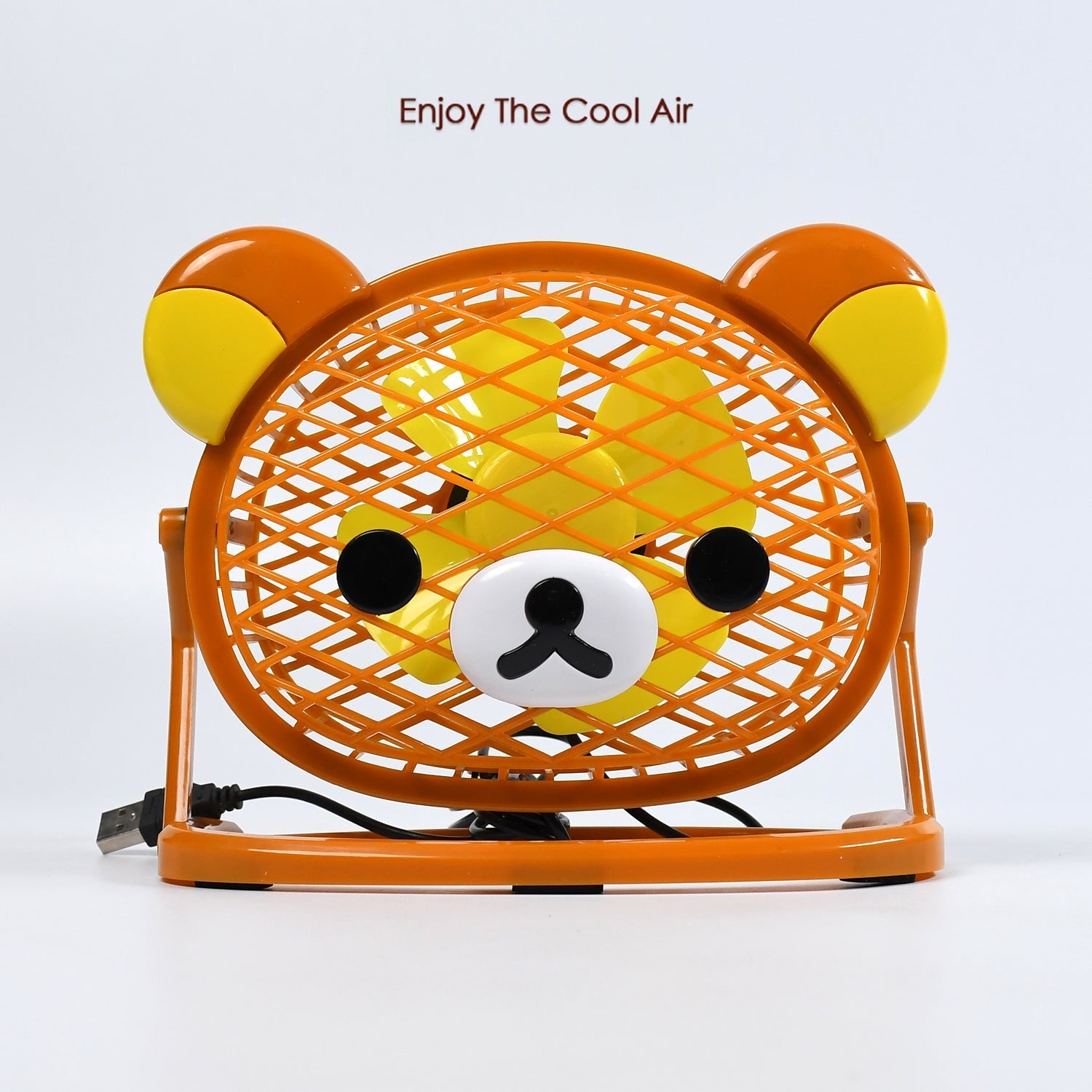 7714TEDDY BEAR PORTABLE FAN ADJUSTABLE USB FAN SUITABLE FOR HOME , OFFICE , CAR, & MULTI USE FAN 