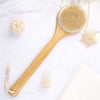 6700 Body Brush Dry Brushing Back Scrubber Shower Bath Brush Bamboo Long Handle Natural Bristles exfoliating Massage Improve Blood Circulation Cellulite 