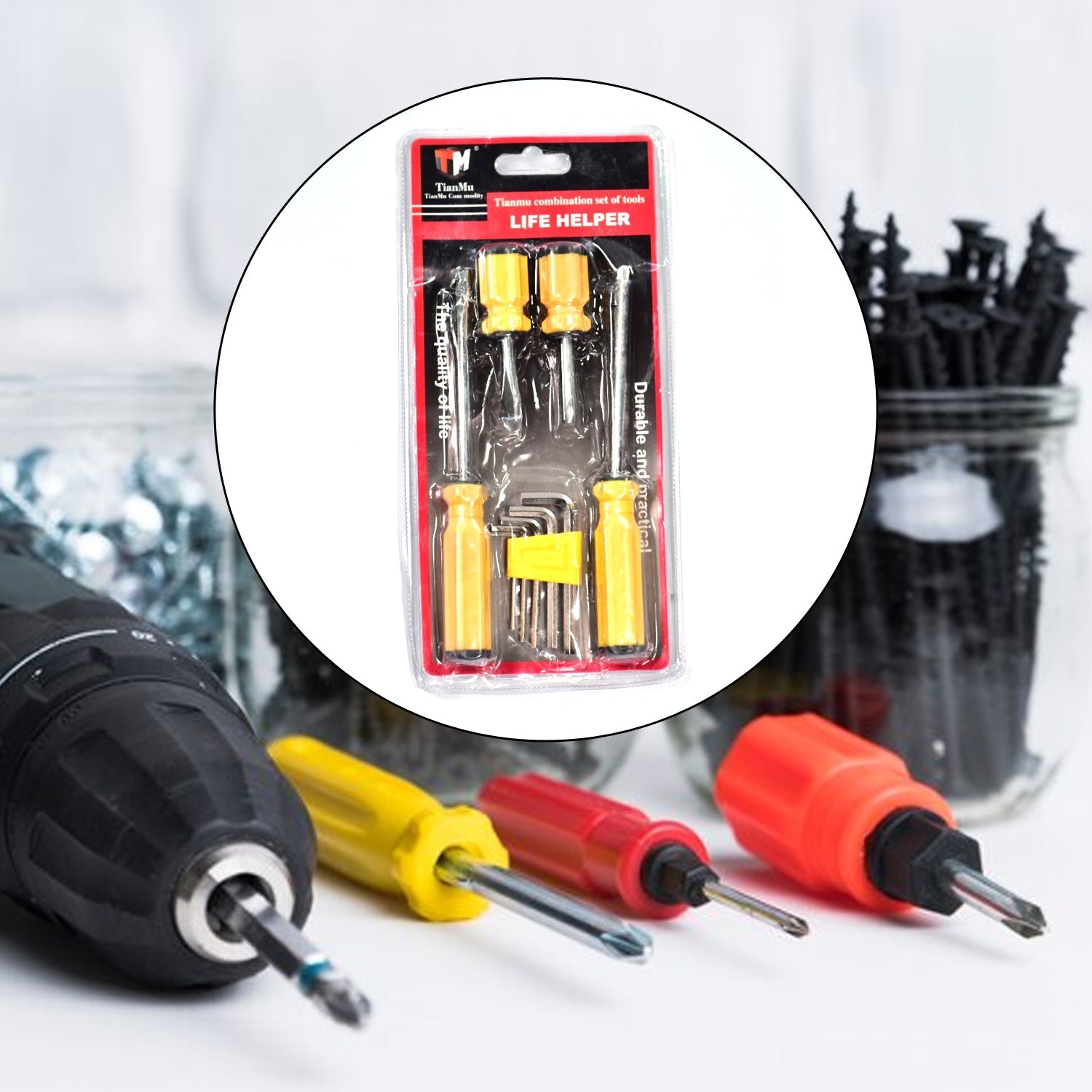 9160 Hexakey Screwdriver Tools NUT Key Socket Screw Driver Wrench Set 