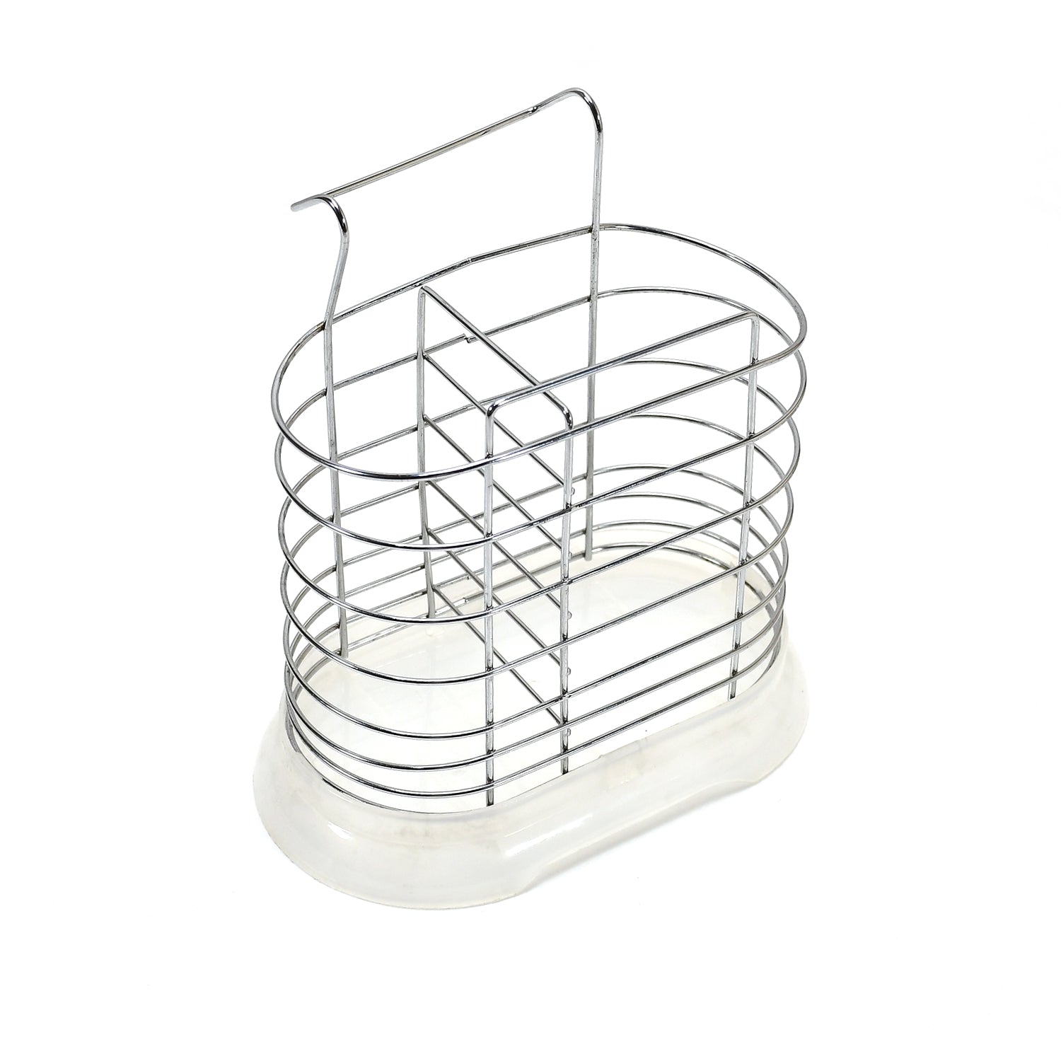 5177 Spoon Stand Cutlery Rack 19cm Steel For Kitchen & Home Use 