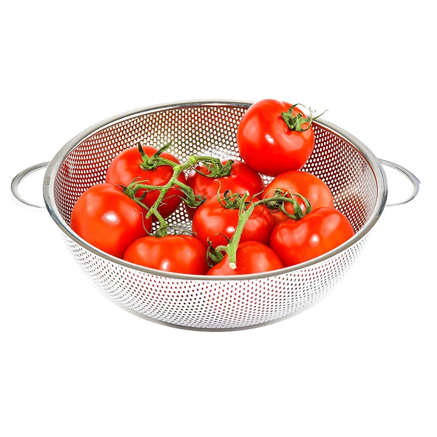 5754 Stainless Steel Colander with Handle, Large Metal Mesh Basket Strainer for Pasta, Spaghetti, Berry, Veggies, Fruits,  Kitchen Food Colander, Dishwasher Safe (1 pc / 25.5 cm)