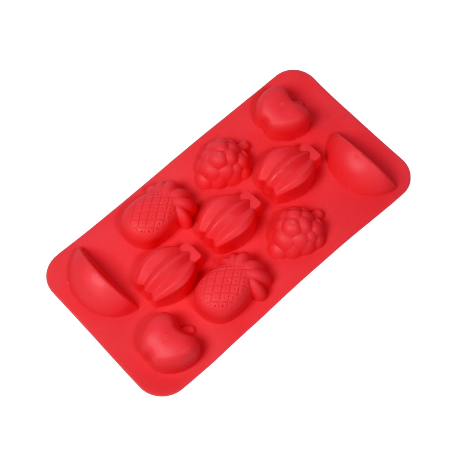 5354  Fruit Theme Silicone Fondant Mold Ice Cube Mold Chocolate Mold 11 Cavity Mold Tray for Home Kitchen Tool 