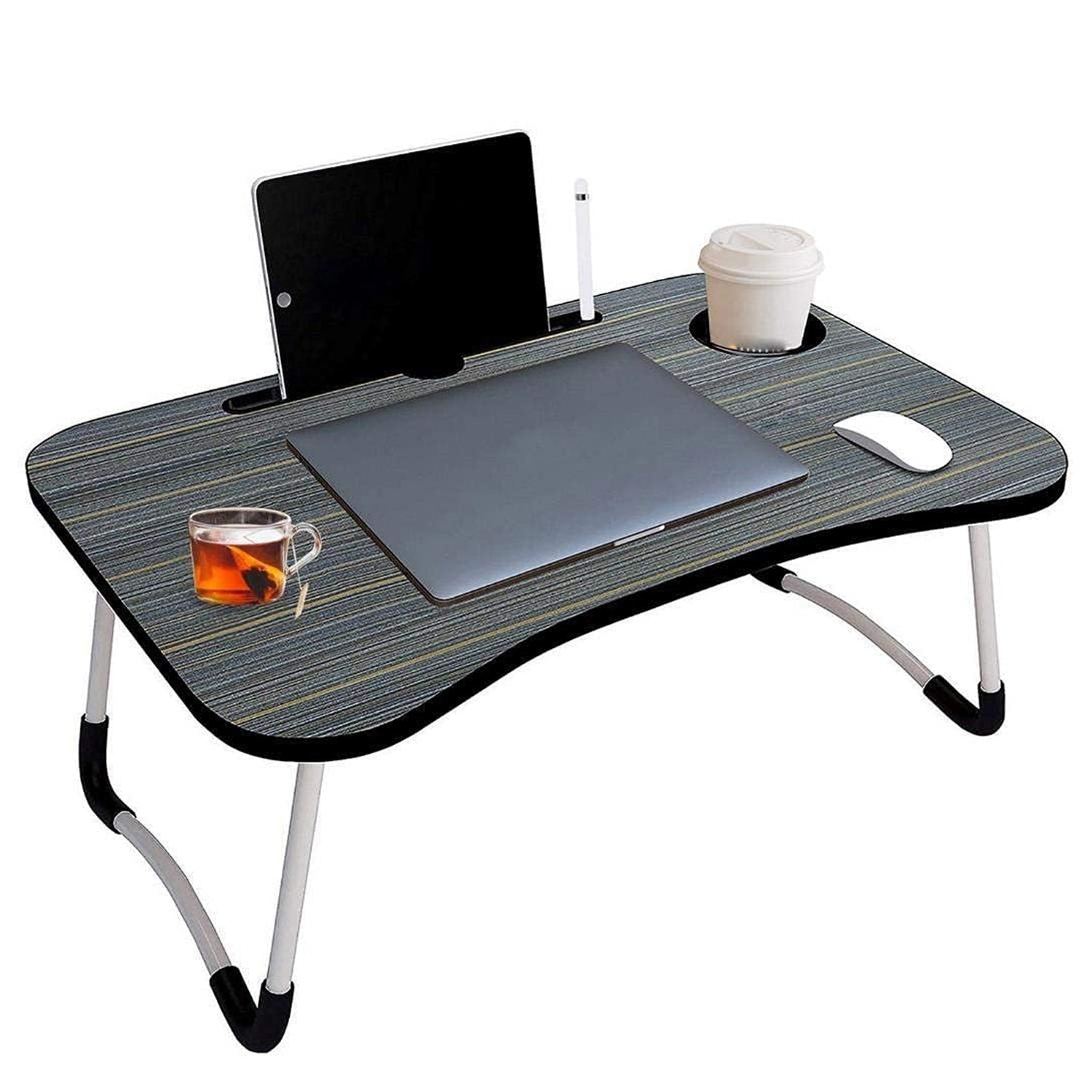 4492 Multi-Purpose Laptop Desk for Study and Reading with Foldable Non-Slip Legs Reading Table Tray , Laptop Table ,Laptop Stands, Laptop Desk, Foldable Study Laptop Table 