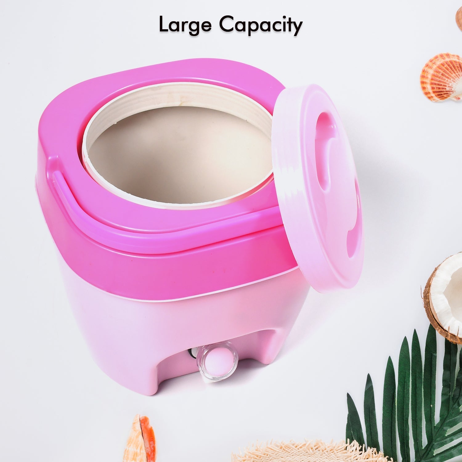 2344 Insulated Plastic Water Jug, 1 Piece, 7 litres, Pink | Food Grade | Easy To Carry | BPA Free | Ideal for Travel | Picnic | Homes | Office | Shops | Clinics Use 