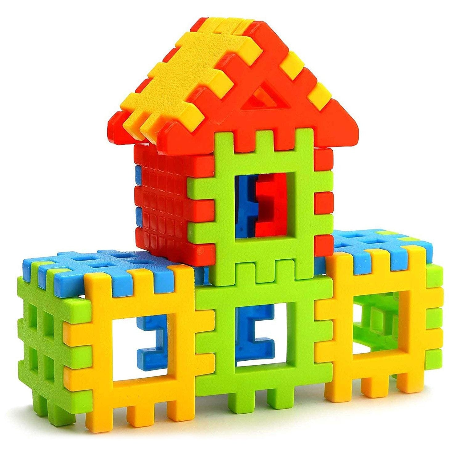 3910 72 Pc House Blocks Toy used in all kinds of household and official places specially for kids and children for their playing and enjoying purposes. 