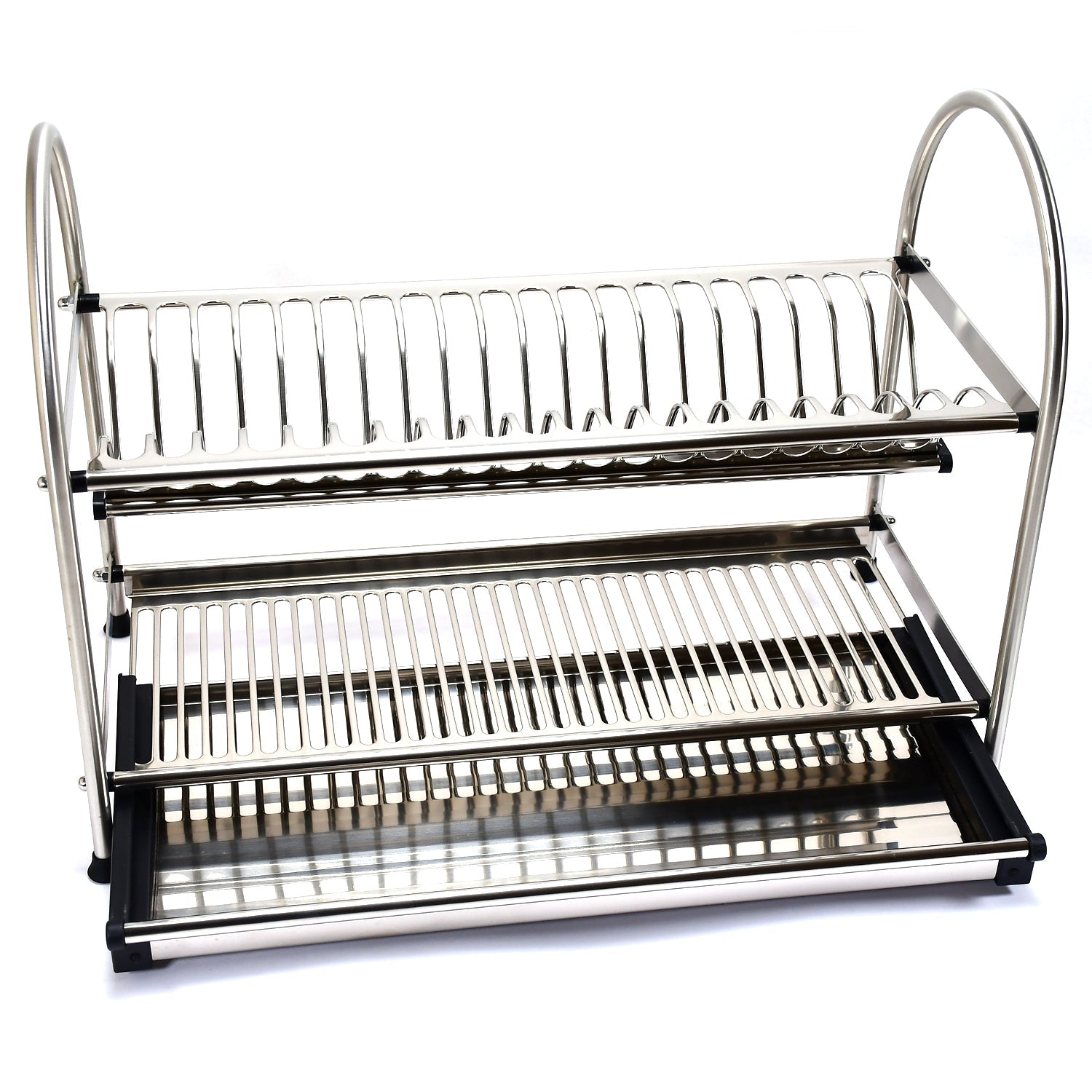 7672 Dish Rack Stainless Steel Rack 2layer Rack For Home & Kitchen Use 