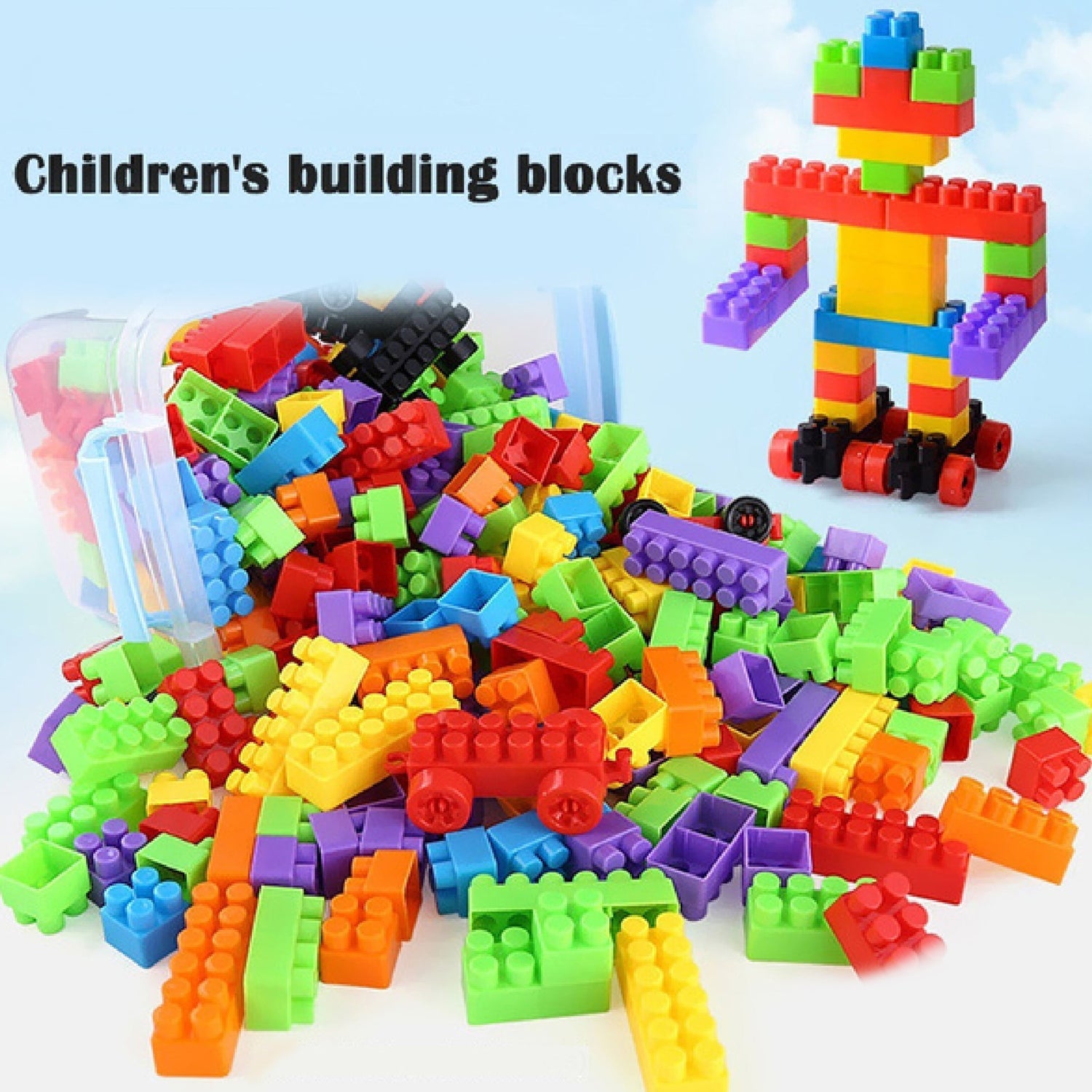 8077 60pc Building Blocks Early Learning Educational Toy for Kids 