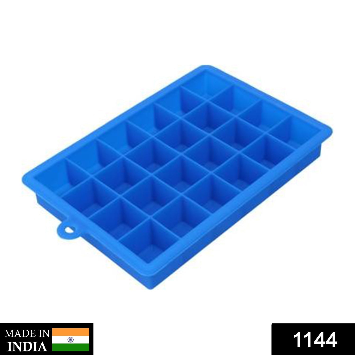 1144  Silicone Ice Cube Trays 24 Cavity Per Ice Tray [Multicolour] 