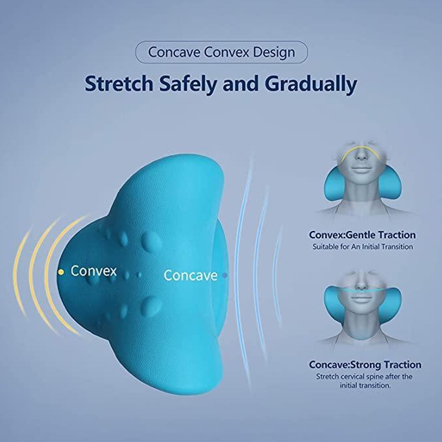 0511 Neck Relaxer | Cervical Pillow for Neck & Shoulder Pain | Chiropractic Acupressure Manual Massage | Medical Grade Material | Recommended by Orthopaedics 