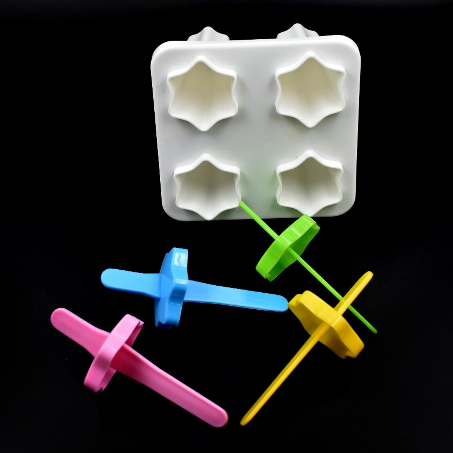 6307A 4Pc Ice Candy mould Used for Making Ice-Creams 