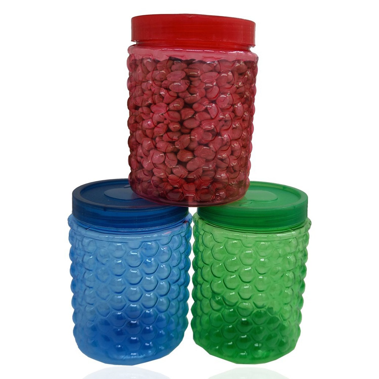 3739 Bubble Transparent Plastic Storage Jar 400ml (1Pc Only) 