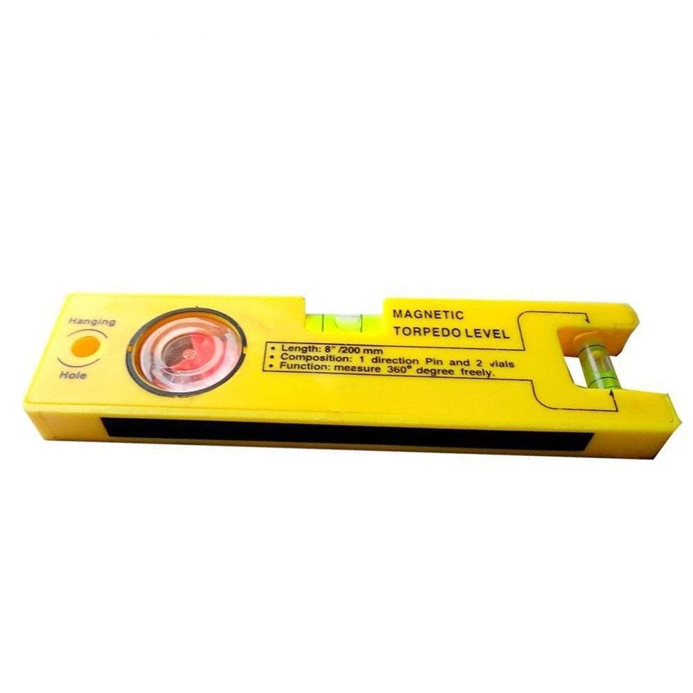 429 8-inch Magnetic Torpedo Level with 1 Direction Pin, 2 Vials and 360 Degree View 