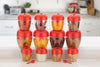 2274 Air Tight Apple Shape Storage Container - 500 ml, 800 ml and 1500 ml (4 Pcs Each Size, 12 Pcs) 