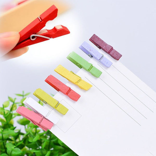 1490 Multipurpose Wooden Clips /Cloth Pegs (Large, 500 Pcs) 