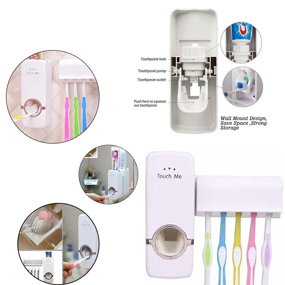 174 Toothpaste Dispenser & Tooth Brush Holder Save Karo WITH BZ LOGO