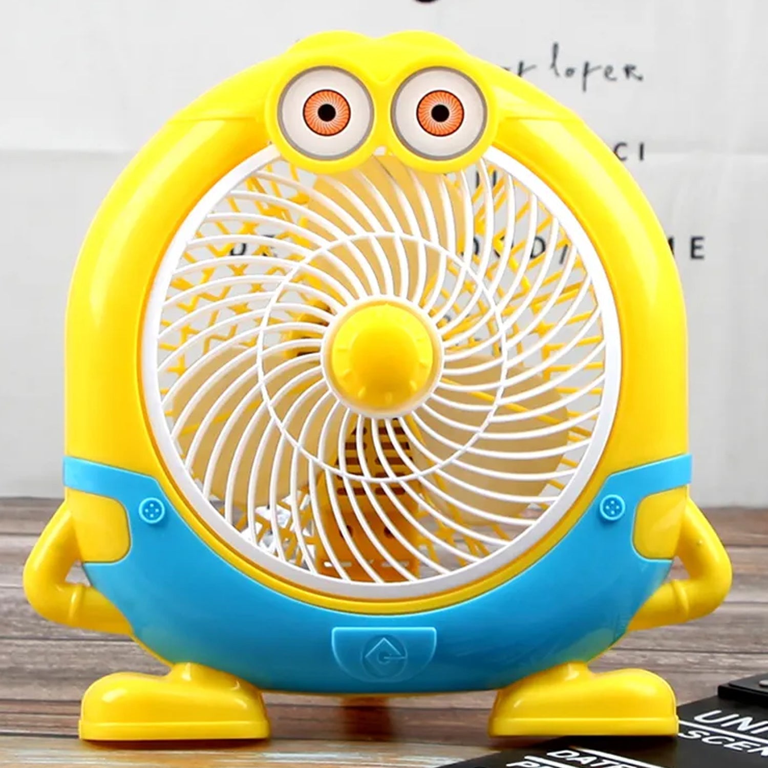 6464 plastic cute mini  cartoon electric usb fan desk fan for children 