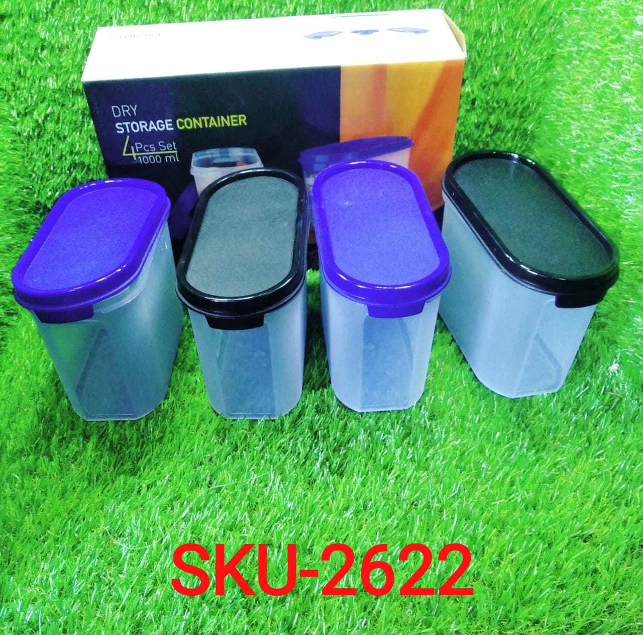 2622 Kitchen Storage Container for Multipurpose Use (1000ml) (Pack of 4) 